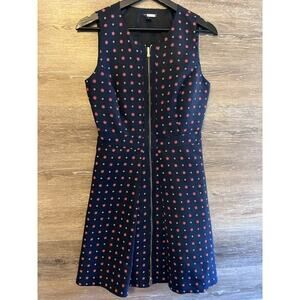 Tommy Hilfiger Dress Women Size 2 Navy Zip Front Career Office